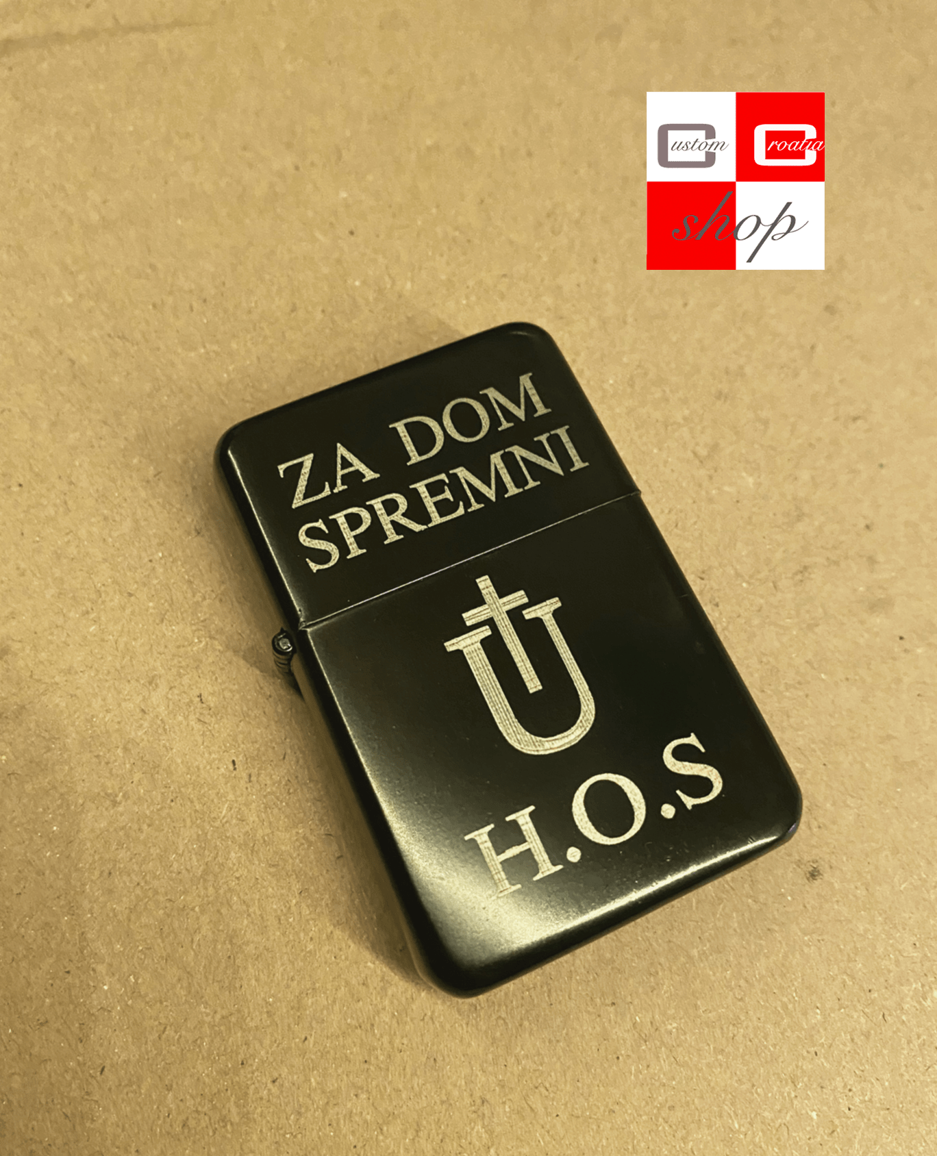 Personalizirani laserski benzinski upaljač HOS ZDS - CustomCroatiaShop